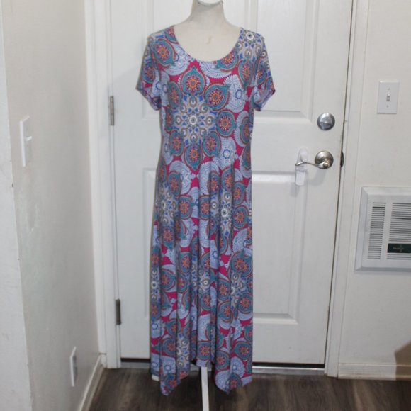 Chico’s MEDALLION CLUSTER-PRINT DRESS Women 1 US M/ 8 - Picture 8 of 12
